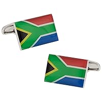 South Africa Flag Cufflinks with Presentation Box