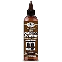 Difeel 99% Natural Premium Hair Oil - Caffeine & Castor Fastest Hair Growth, 8 oz.