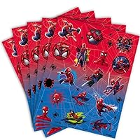Unique Spiderman Sticker Sheets | Assorted Designs | 4 Pcs