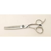 Hitachi Pro Japanese Stainless Steel Professional Thinning Shears-Scissors/Texturizing & Haircut Thinning/Aircraft Alloy Handle/30 Cutting Teeth/Salon/Stylist//Cosmetology/Barber 6.0