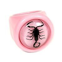 Black Scorpion Pink Ring Size 6