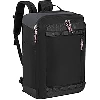 Travel Backpack Flight Approved Carry On Backpack Water Resistant Weekender Bag (Black)