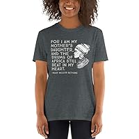 The Drums of Africa Still Beat in My Heart, Mary McLeod Bethune, Black History Quote, Short-Sleeve Unisex T-Shirt