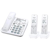 Panasonic VE-GD56DW-W Cordless Telephone (with 2 Devices)