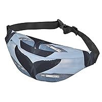 Fanny Pack For Men Women Casual Belt Bag Waterproof Waist Bag Whale Tail Running Waist Pack For Travel Sports