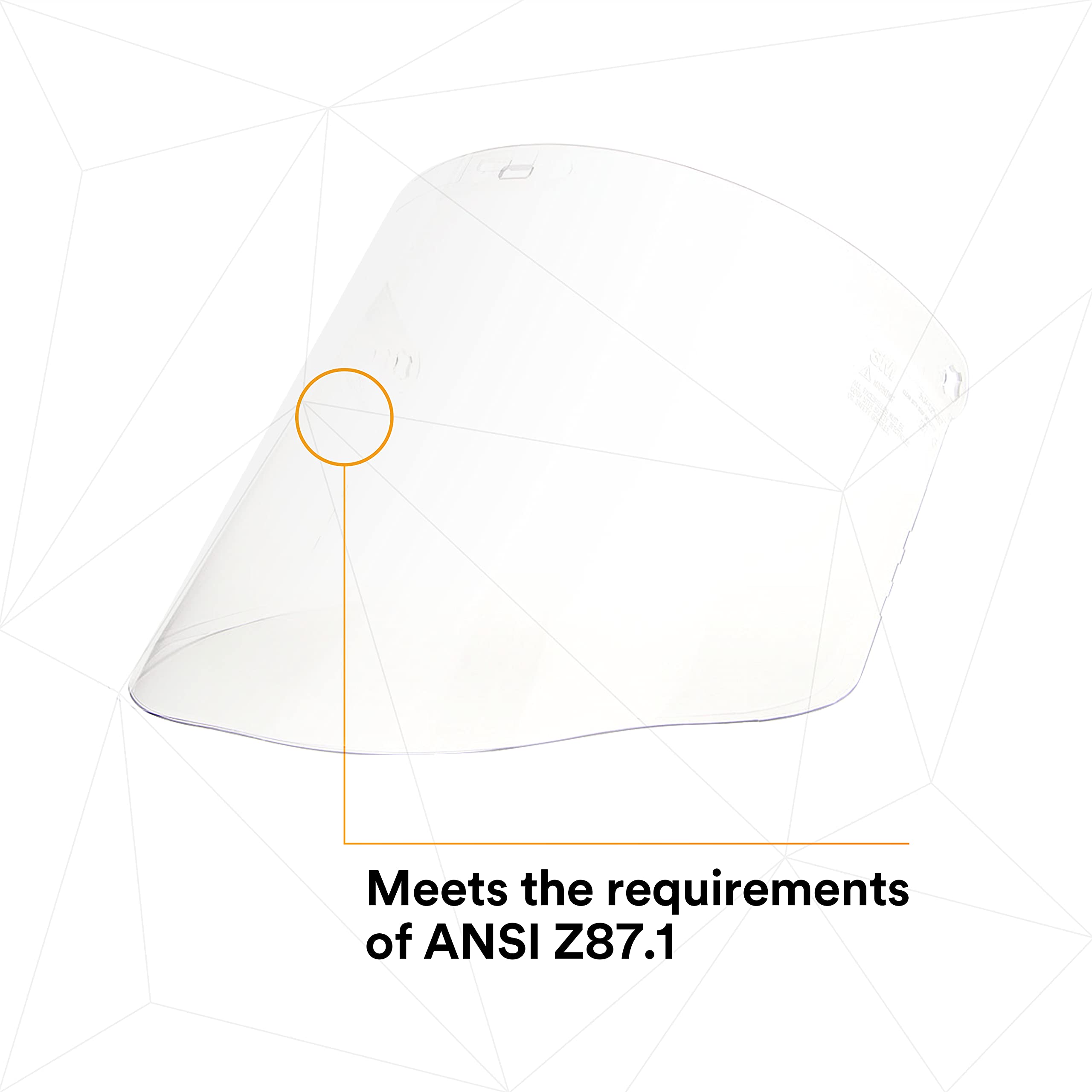3M H8A Ratchet Headgear and Visor Combination with 3M WP96 Clear Polycarbonate Faceshield, Complete Headgear and Face Shield Safety System, ANSI Z87, Adjustable, Thermoplastic, Clear