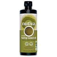 Organic Cold-Pressed Unrefined Raw Hemp Seed Oil, 24 Ounce, USDA Organic, Non-GMO, Whole 30 Approved, Vegan, Gluten-Free & Keto, Rich In Omega 3 & 6 Fatty Acids