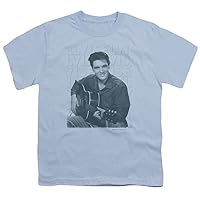 Elvis - Elvis Repeat Youth T-Shirt in Light Blue