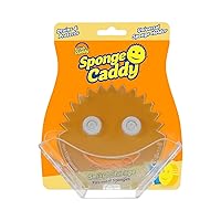Scrub Daddy Sponge Holder - Sponge Caddy - Suction Sponge Holder, Sink Organizer for Kitchen and Bathroom, Self Draining, Easy to Clean Dishwasher Safe, Universal for Sponges and Scrubbers