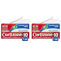 Cortizone 10 Maximum Strength Anti-Itch Cream with Soothing Aloe, 1% Hydrocortisone Creme, 1 oz. (Pack of 2)