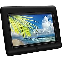 Aluratek 7 Inch LCD Digital Photo Frame with Auto Slideshow Using USB & SD/SDHC (ADPF07SF) – Black