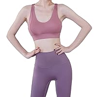 Sports Bras for Women- Padded Seamless High Impact Support for Yoga Gym Workout Fitness Racerback Top
