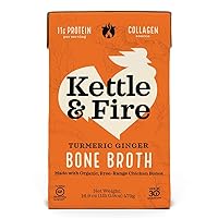 Kettle & Fire Broth Bone Chicken Turmeric Ginger, 16.9 Ounce