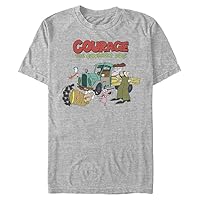 Courage the Cowardly Dog Men's Big & Tall Logo Scene T-Shirt