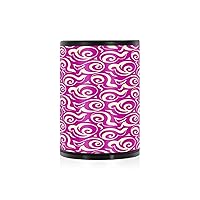 Outside Ashtrays For Cigarettes Geometric Spirals Circles Hot Pink Covered Indoor Ash Tray Car Cup Holder Office Travel Home