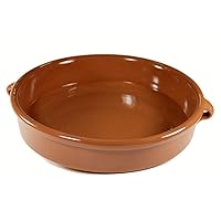 Terra Cotta Cazuela Dish, Round - 12.8 inch