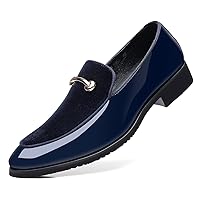 Mens Slip On Loafers Smoking Slipper Gold Buckle Moccasins Moccasins Casual Formal Business Wedding Shoes