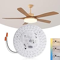 36W LED Ceiling Fan Light Retrofit kit, 6.69 inch 3200Lm,3CCT 3000K/4000K/5000K Dimmable LED Ceiling Fan Light Kits, LED Fan Light Replacement for Ceiling Light,Pendant,Lantern-1Pack