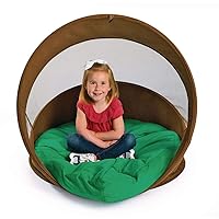 Hideaway Log Chair with Cushion by Environments, Portable Pop-Up Woodland Play Tent, Kids Retreat for Calming Space, Perfect for Quiet Time and Reading