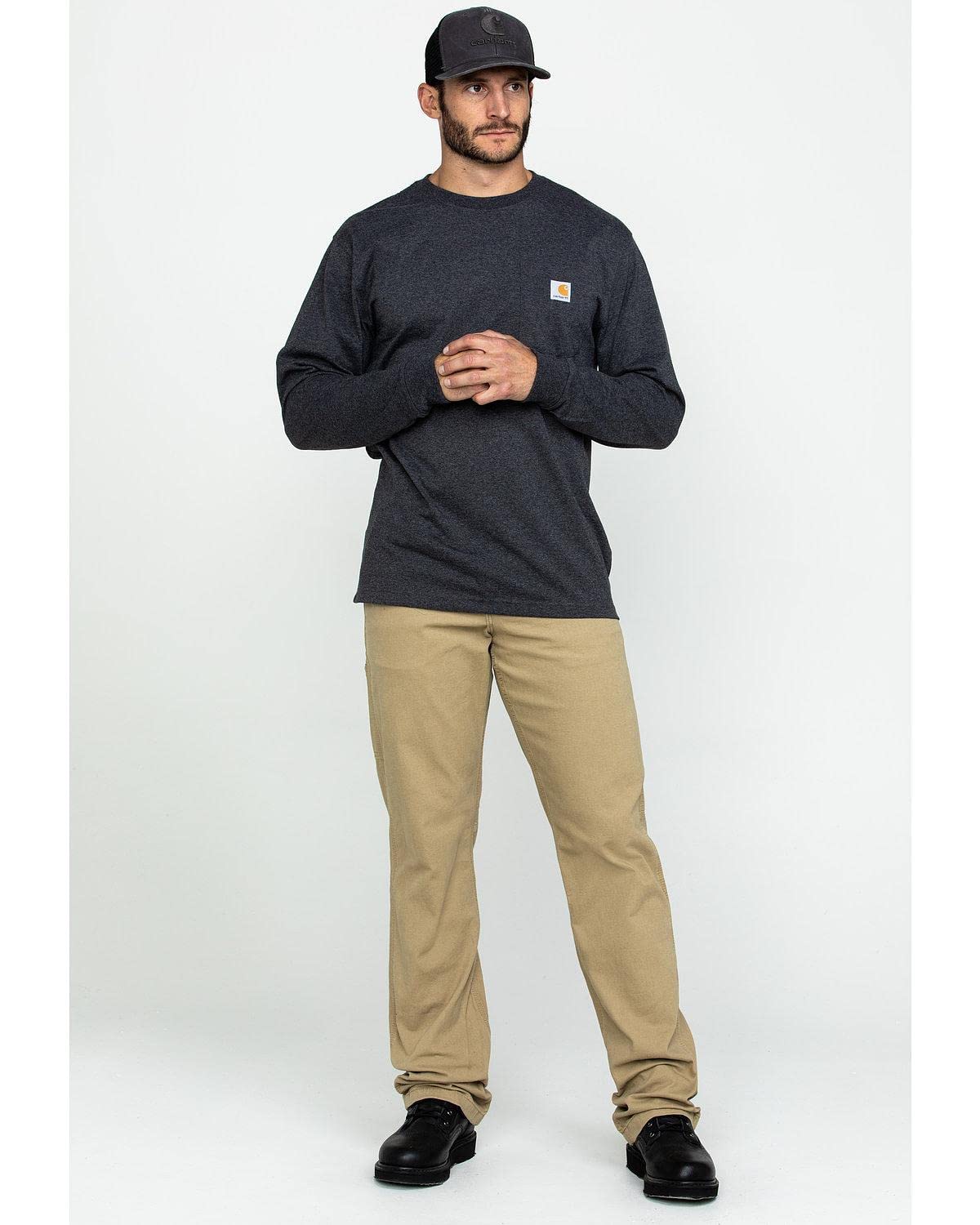 Carhartt Men's Loose Fit Heavyweight Long-Sleeve Pocket T-Shirt