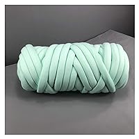 Chunky Yarn,Arm Knitting Yarn 1000g Super Thick Chunky Yarn Hand DIY 30mm Soft Anti-Pilling Bulky Arm Weaving Blanket Spin Roving Yarn for Knitting (Color : Mint Green)
