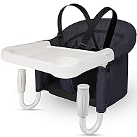 Hook On High Chair with Tray, Fast Table Chair Clip on Table High Chair, High Chair That Attaches to Table Portable Baby Feeding Seat for Baby Toddler Washable for Travel Outside