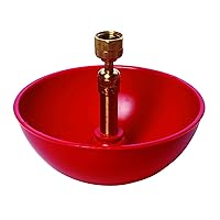 Little Giant® Automatic Poultry Fount | Game Bird Fount | Heavy Duty Plastic | Waterer Bowl with Hose Attachment | 2 Pints