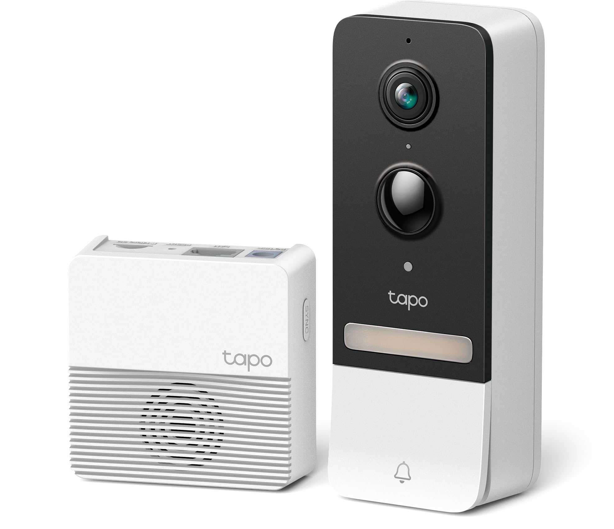 Tapo Smart Video Doorbell Camera, Chime Included, 2K+ Resolution, Color Night Vision, 2-Way Audio, Free AI Detection, Cloud/SD Card Storage, 180 Days Battery, Works w/Alexa & Google Home(Tapo D230S1)