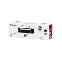 Canon Genuine Toner, Cartridge 118 Magenta (2660B001), 1 Pack, for Canon Color imageCLASS MF8350Cdn, MF8380Cdw, MF8580Cdw, MF729Cdw, MF726Cdw, LBP7200Cdn, LBP7660Cdn Laser Printer