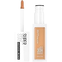 Maybelline Super Stay Liquid Concealer Makeup, Full Coverage Concealer, Up to 30 Hour Wear, Transfer Resistant, Natural Matte Finish, Oil-free, Available in 16 Shades, 30, 1 Count
