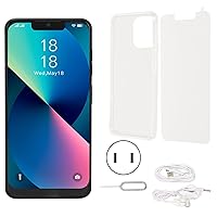 Pilipane Large Screen Smartphone,Smartphone,i13pro Phone 6.2 Inches for Android 11.0 Smartphone 6GB 128GB 7000mAh 1440x3040 Front 8MP Rear 16MP 100‑240V US(Black)