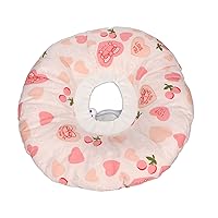 Ear Piercing Relief Pillow for Side Sleepers, Cotton Pillow for Inflammation and Pressure Sore Relief(Love Light Pink)