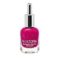Nailtopia - Plant-Based Chip Free Nail Lacquer - Non Toxic, Bio-Sourced, Long-Lasting, Strengthening Polish - Spill The Juice (Magenta) - 0.41oz