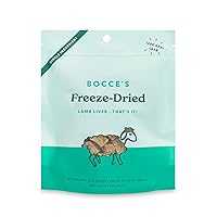Bocce's Bakery Freeze Dried Lamb Liver Treats for Dogs - All-Natural, Freeze-Dried Treats Made with One Ingredient, Made in The USA, 3 oz
