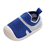 Girls Boys Leisure Shoes Mesh Soft Bottom Breathable Slip On Sport Shoes Socks Shoes Light up Shoes for Toddler Boys