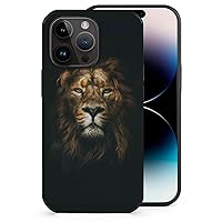 Animal King Lion Compatible with iPhone 14 iPhone 14 Pro iPhone 14 Plus iPhone 14 Pro Max Case with Printed Pattern Design Fiber Skin iPhone 14 Pro Max
