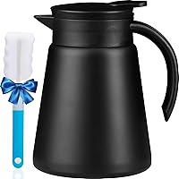 PARACITY Thermal Coffee Carafe, 27 OZ Stainless Steel Thermo for Hot Drinks, Double Wall Vacuum Insulated Coffee Thermo, Coffee Carafes for Keeping Hot Coffee& Tea with Cleaner Brush