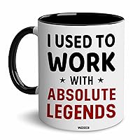 I Used To Work With Absolute Legend Coworker Retirement New Job Goodbye Workplace Office Boss, Women, Men, Going Away, Colleague, Farewell, Leaving, Good Luck New Job Coworker Accent Mug 11OZ