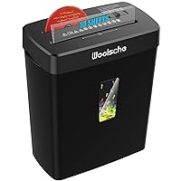 Woolsche Paper Shredder, 10-Sheet Cross Cut with 3.43-Gallon Basket, P-4 Security Level,3-Mode Design Shred CD and Credit Card, Durable&Fast with Jam Proof System for Home Office (ETL)