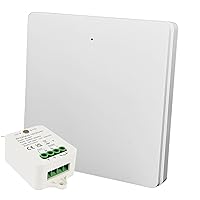 WiFi Smart Switch – make lights and appliances Smart with Voice Control (compatible with Google Assistant & Amazon Alexa) plus get a Wireless Switch for extra convenience (1 gang switch & 1 receiver)