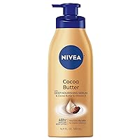 Cocoa Butter Body Lotion with Deep Nourishing Serum, 16.9 Fl Oz Pump Bottle