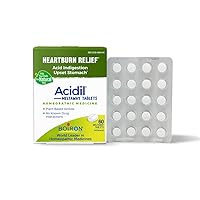 Boiron Acidil for Relief of Acid Reflux, Heartburn, Indigestion, and Upset Stomach - 60 Count