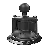 RAM MOUNTS Twist-Lock Composite Suction Cup Base with Ball RAP-B-224-1U with B Size 1