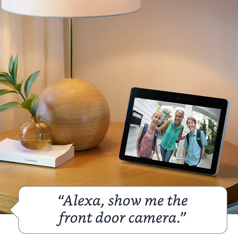 Echo Show (2nd Gen) | Premium 10.1” HD smart display with Alexa – stay connected with video calling - Charcoal