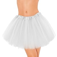Tutu Skirt 3 Layered Tulle Dress Sparkly Ballet Dance Skirts Dress Up Costume Birthday Princess Dress for Girls
