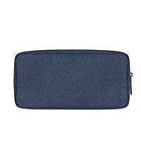 Universal Electronics/Accessories Soft Carrying Case Bag, Durable & Light-Weight,Suitable for Out-Going, Business, Travel and Cosmetics Kit（Navy Blue）