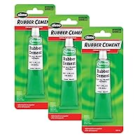 Elmer's Rubber Cement Adhesive, 4 oz, Pack of 3 (E904)