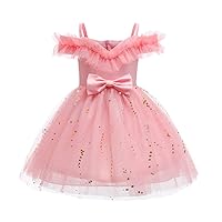 new girls' dresses,summer off-shoulder princess dresses,sequined children's dresses.