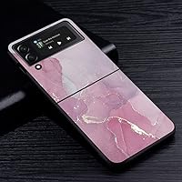 Phone Case for Samsung Galaxy Z Flip3 5G Flip4 Black Z Flip 3 4 Hard PC Luxury Cover Zflip3 Fashion Granite Marble,BAB194,7,for Samsung Z Flip3 5G