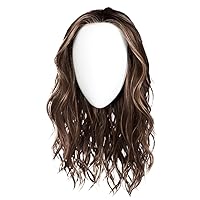 Raquel Welch Selfie Mode Wig with Long Wavy Layers, Memory Cap lll and Lace Front, Average Cap Size, RL8/12SS Iced Mocha